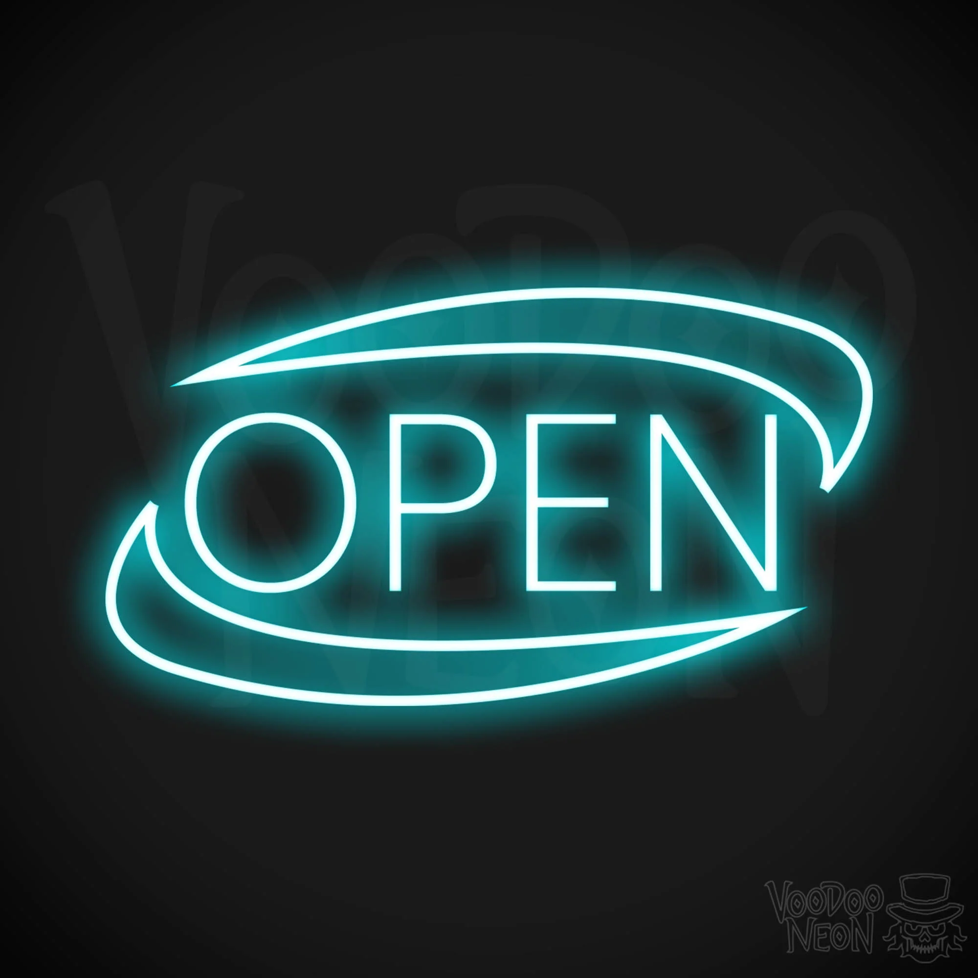 Open - Oval with Swooshes - Image 10