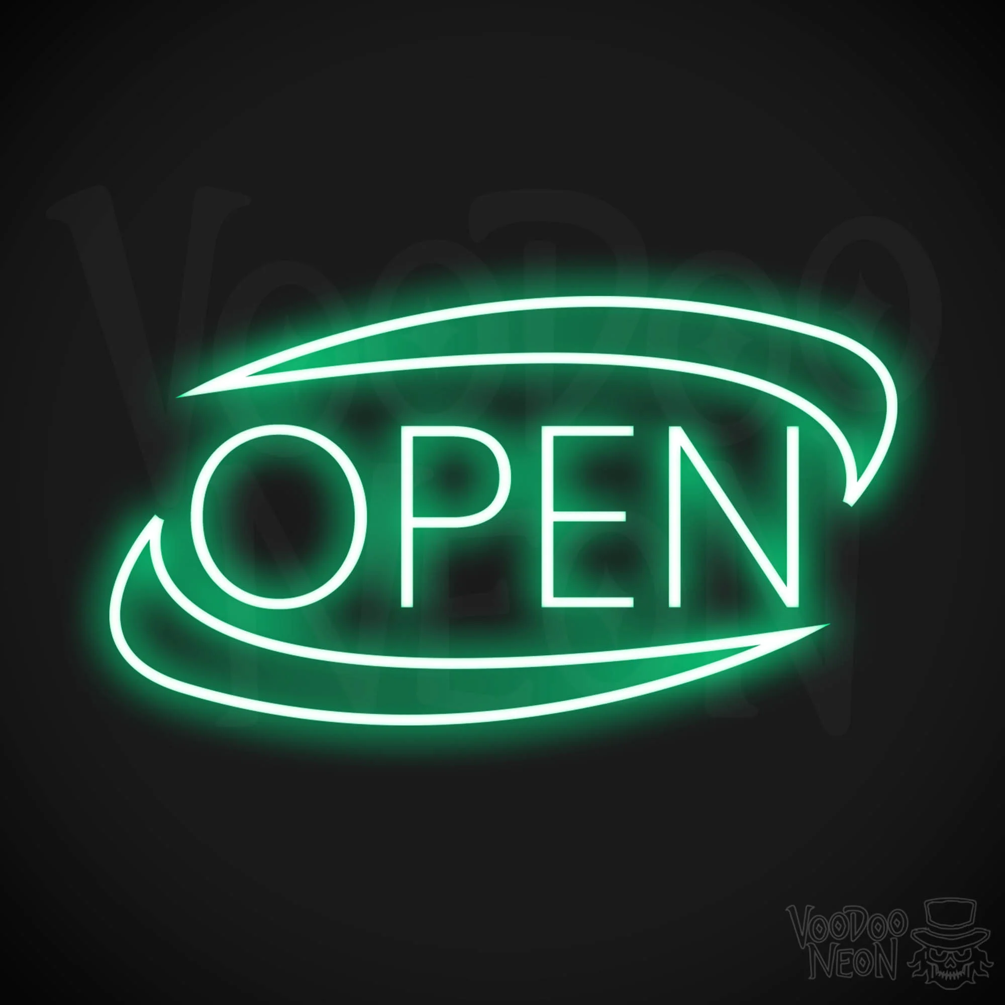 Open - Oval with Swooshes - Image 13