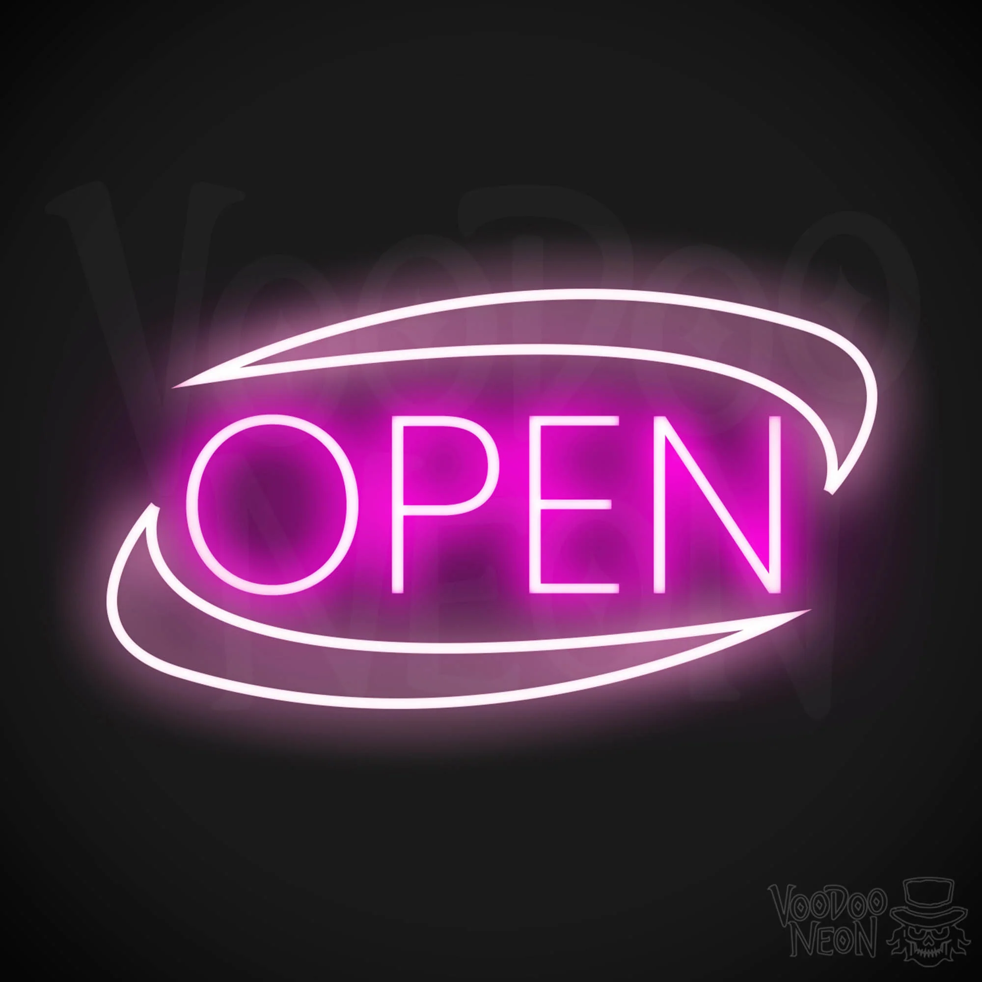Open - Oval with Swooshes - Image 14