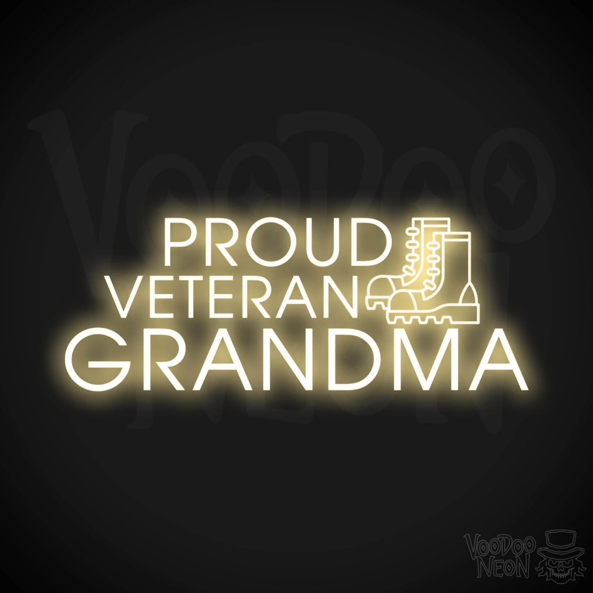 Proud Veteran Grandma - Image 3